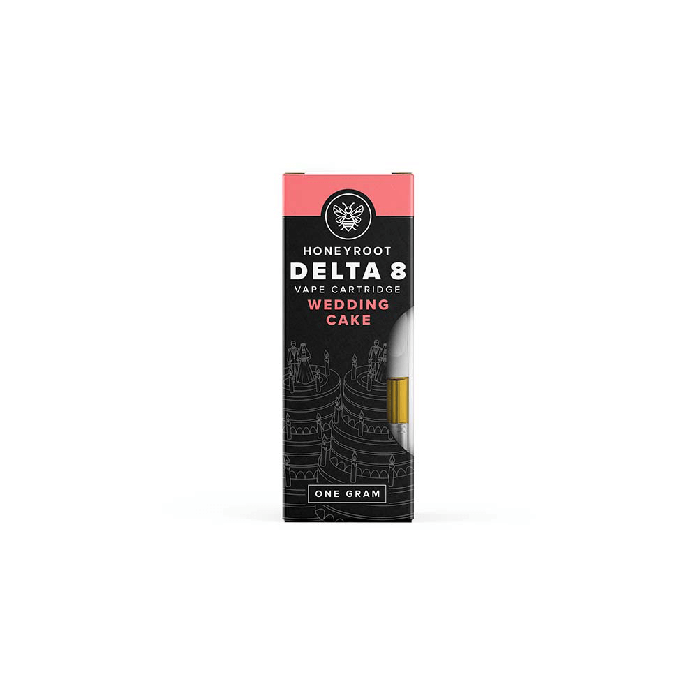 Honeyroot D8 Cartridge (1g) - Wedding Cake - 1 Gram with packaging