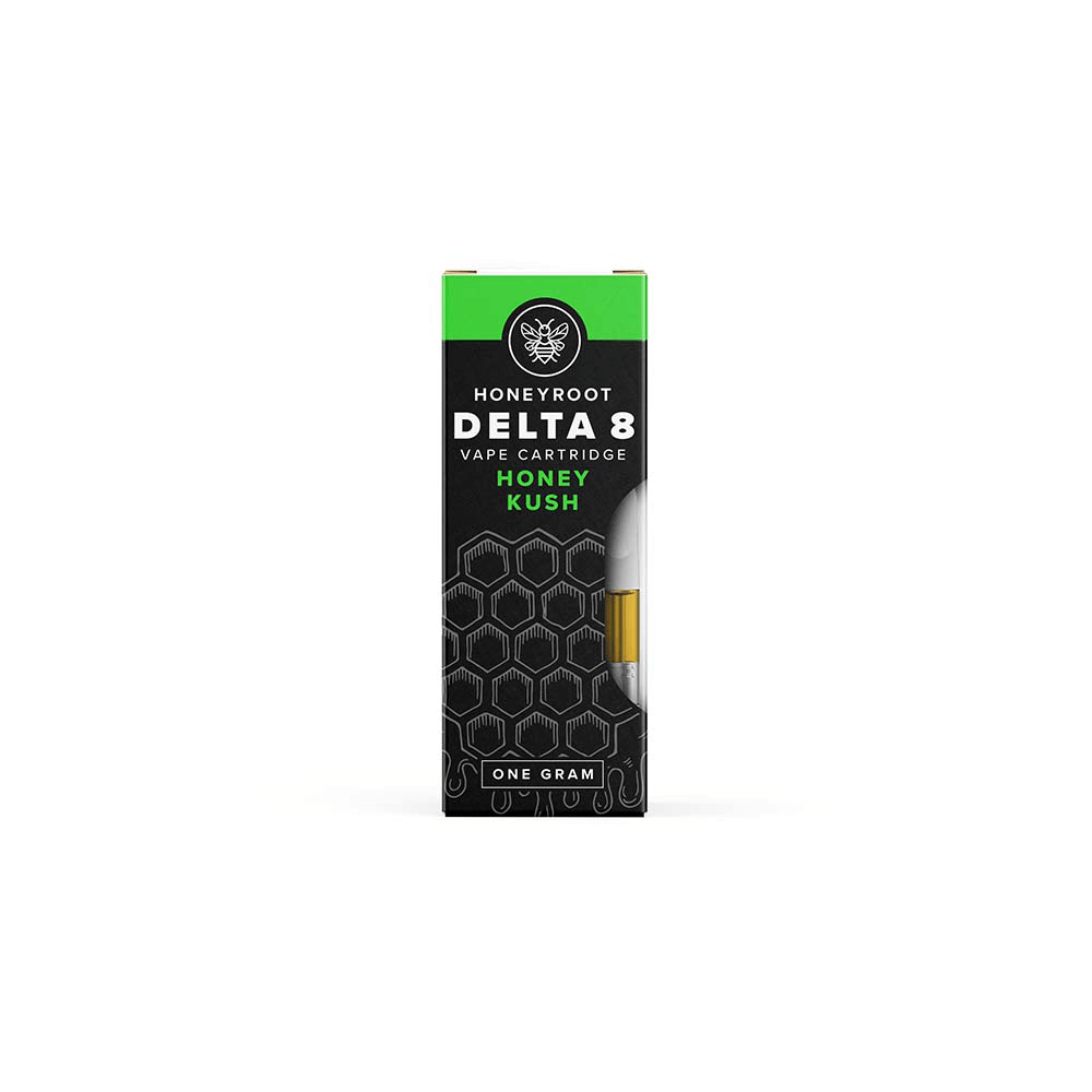 Honeyroot D8 Cartridge (1g) - Honey Kush - 1 Gram with packaging