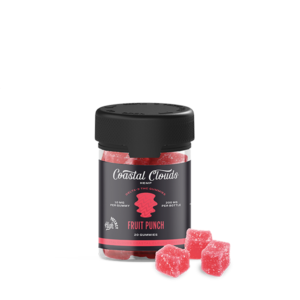 Coastal Clouds Hemp D9 THC Gummies (200mg 20ct Jar) - Fruit Punch
