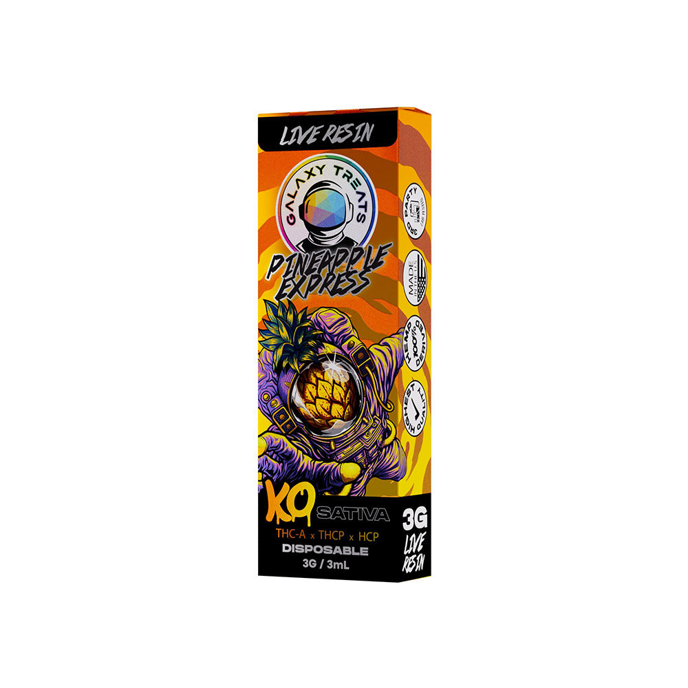 Galaxy Treats Knock Out Disposable (3g) - Pineapple express with packaging
