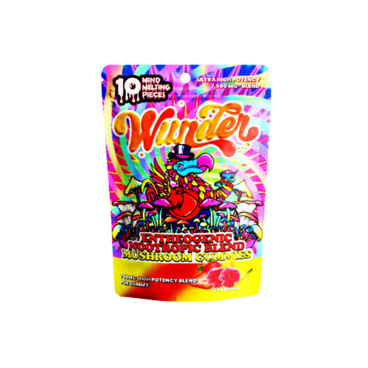 Wunder Mushroom Gummies (7500mg 10ct Pouch) - Strawnana