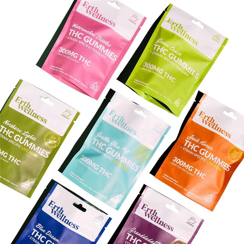 ERTH D9 THC Gummies (300mg 30ct pouch)