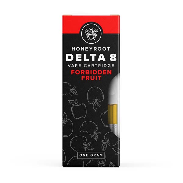 Honeyroot D8 Cartridge (1g)- Forbidden Fruit with packaging