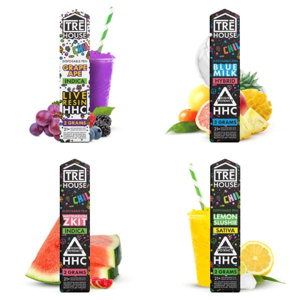 Tre House HHC Disposable (2g) - Group Image with packaging
