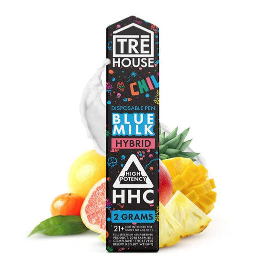 Tre House HHC Disposable (2g) - Blue Milk with packaging