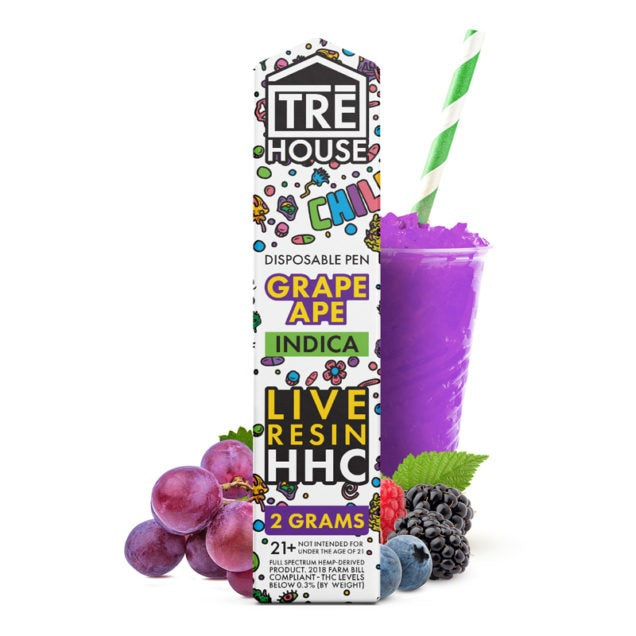 Tre House HHC Disposable (2g) - Grape Pen with packaging