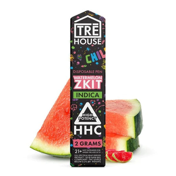Tre House HHC Disposable (2g) - Watermelon Zkit with packaging