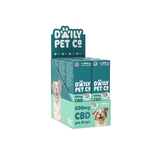 ERTH CBD Pet Drops (30mL) | Group Image with Packaging