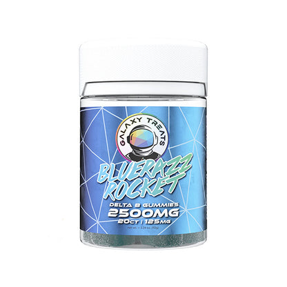 Galaxy Treats Moon Babies Gummies (2500mg 20ct Jar) - Bluerazz Rocket