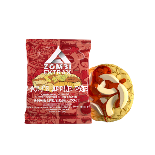 Zombie Extrax Cookie (1ct 500mg Cookie) - Mom's Apple Pie with packaging