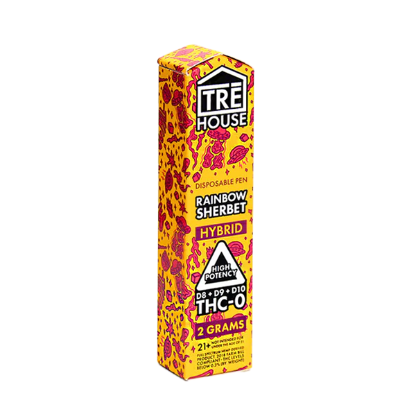 Tre House Disposable (2g) | D8 + D9 + D10 + THCP Rainbow Sherbet