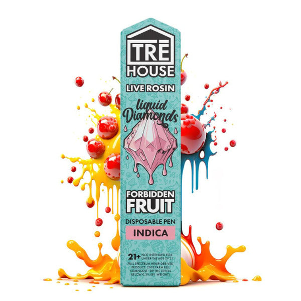 Tre House Live Rosin Liquid Diamonds Disposable (2g) Forbidden Fruit (Indica) 2-Gram