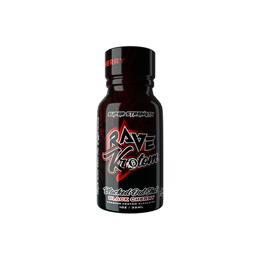 Rave Kratom Liquid Shot 120mg - Black Out