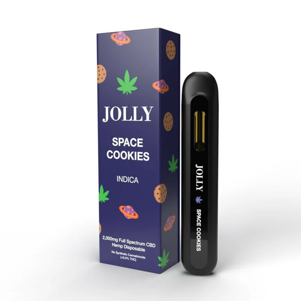 Jolly CBD Disposable (2000mg 2g) - Space Cookies with packaging