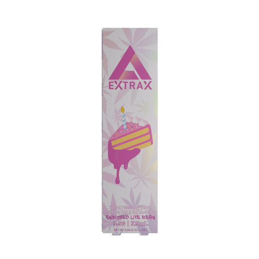 Delta Extrax THCX Disposable (3.5g) - Birthday Cake with packaging