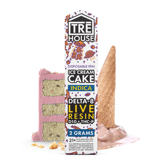 Tre House Live Resin D8 + THCP Disposable (2g) | Ice Cream Cake