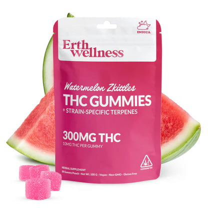 ERTH D9 THC Gummies (300mg 30ct pouch)