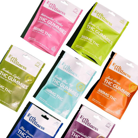 ERTH D9 THC Gummies (300mg 30ct pouch)