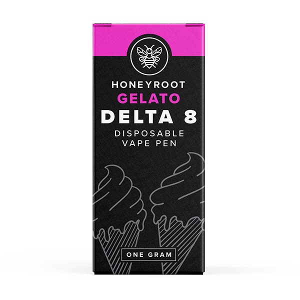 Honeyroot D8 Disposable (1g) - Gelato with packaging