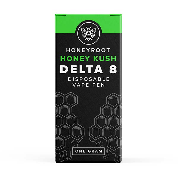 Honeyroot D8 Disposable (1g) - Honey Kush with packaging