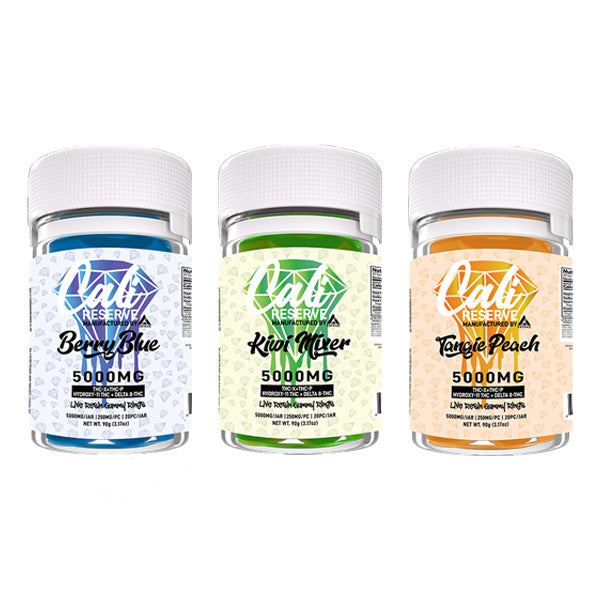 Cali Extrax Diamond Reserve Gummies (5000mg 20ct Jar) - Group Image