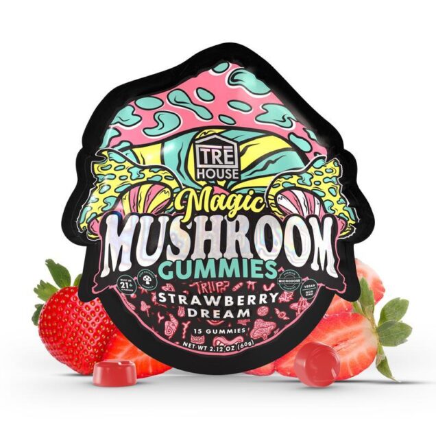 Tre House Magic Mushroom Gummies (15ct Pouch) Strawberry Dream