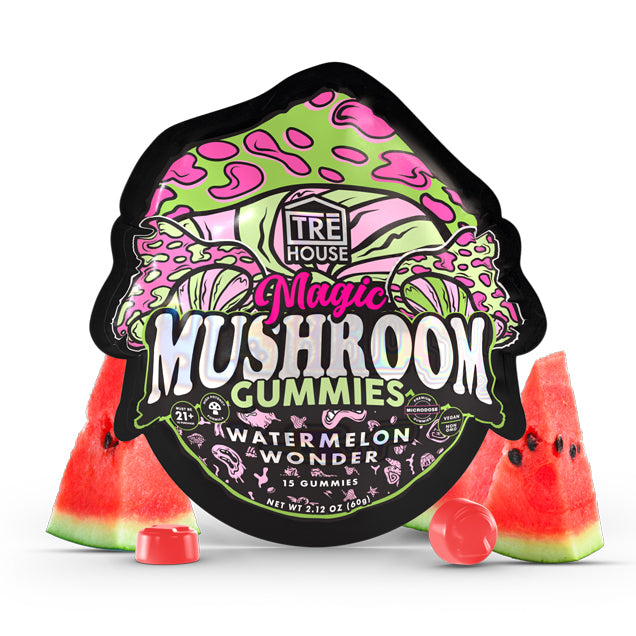 Tre House Magic Mushroom Gummies (15ct Pouch) Watermelon Wonder