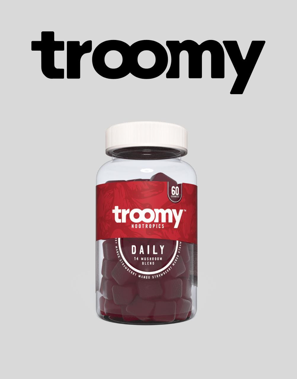 TROOMY NOOTROPICS Gummies (60ct Jar) Daily